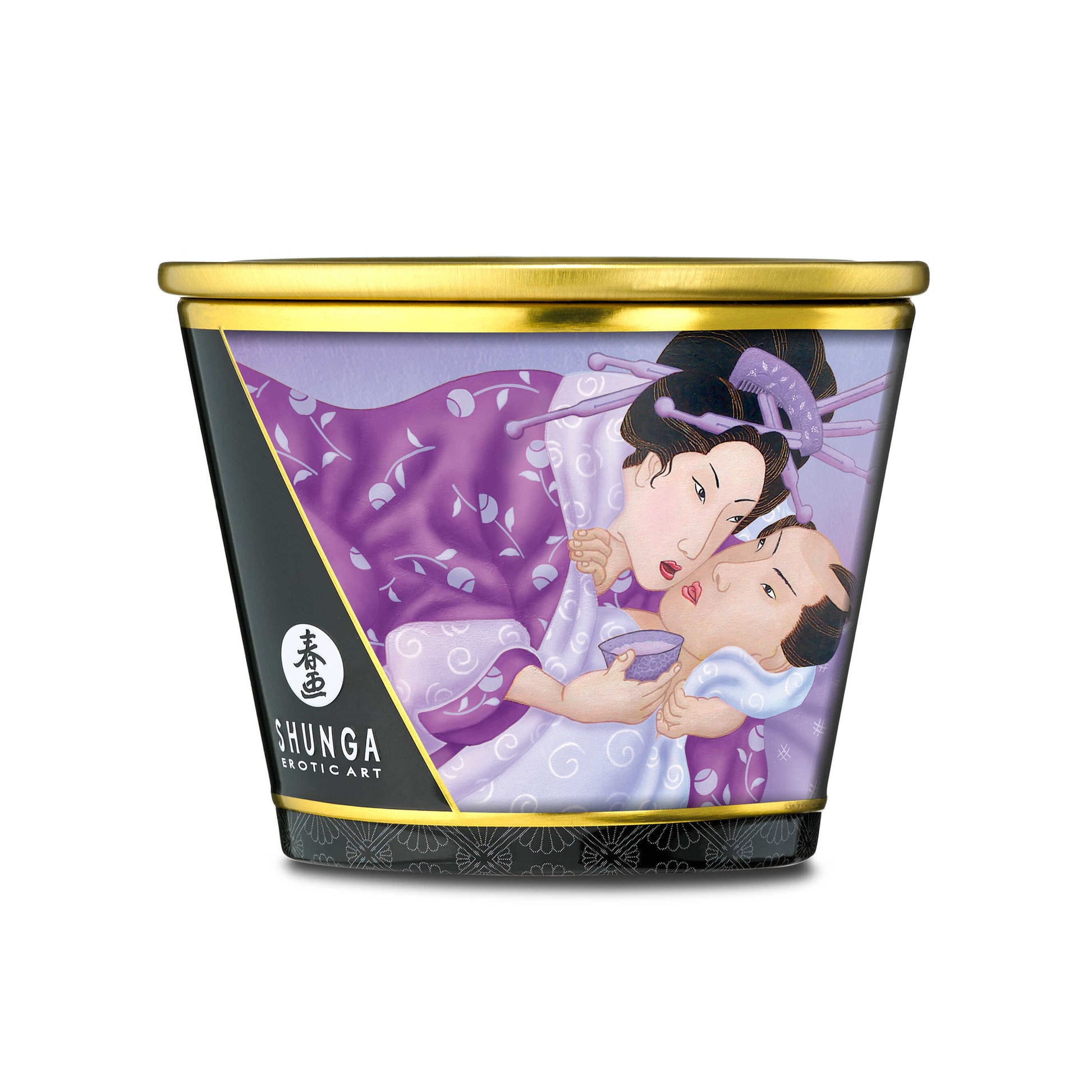 Bougie de massage lueur et caresses Lavande · Shunga · vue 4