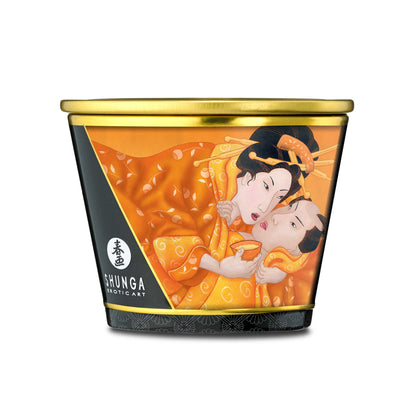 Bougie de massage lueur et caresses Mangue · Shunga · vue 4