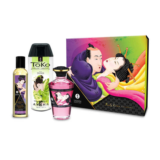 Coffret de 3 produits intimes fruités Baisers fruités Shunga