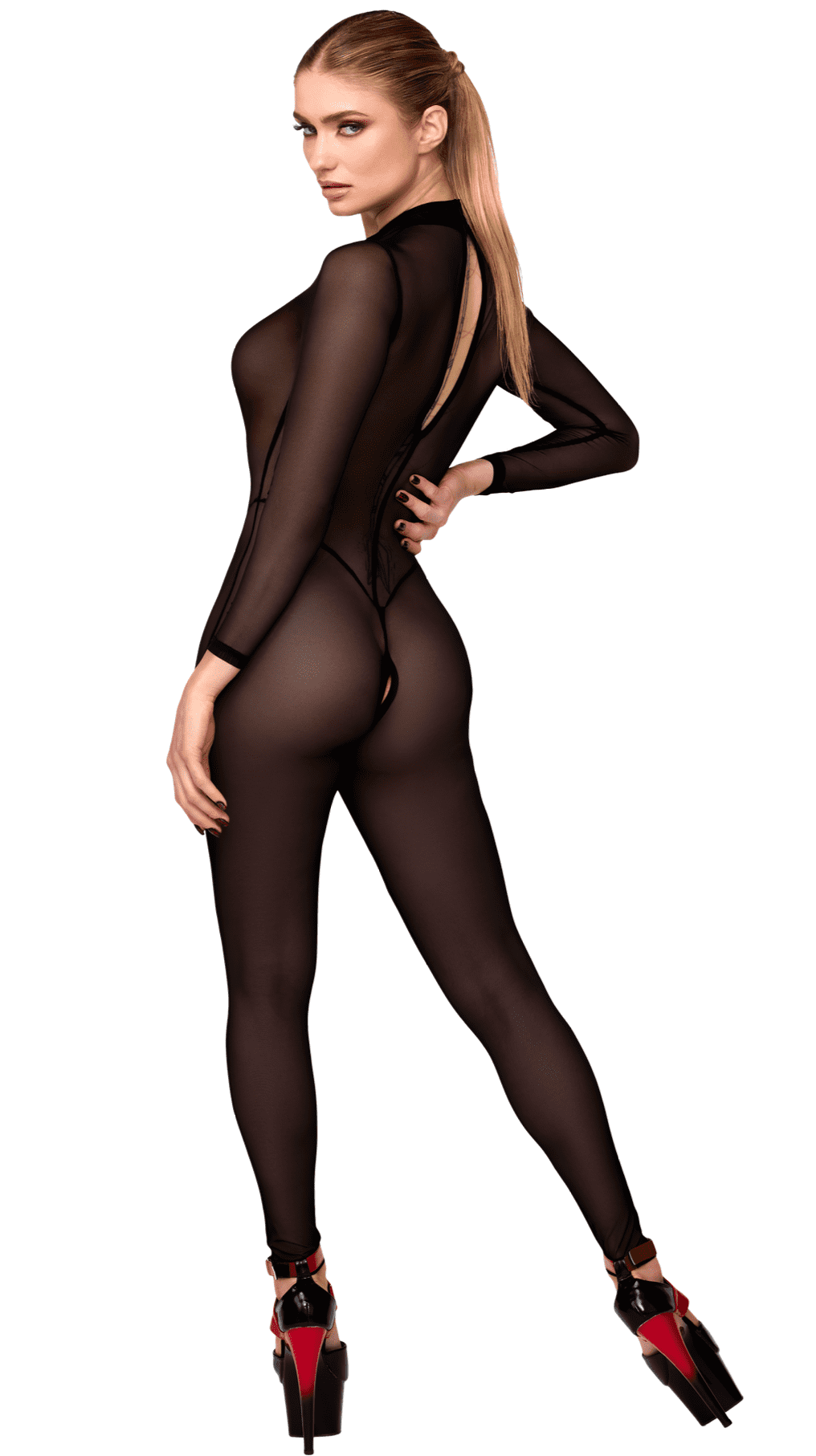 Catsuit transparent noir · Noir Handmade · vue 3