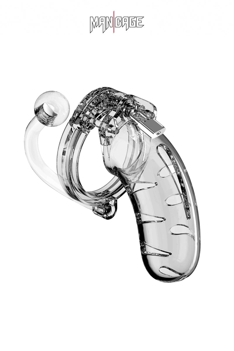 Cage de chasteté 11,5 cm avec plug anal n°11 ManCage