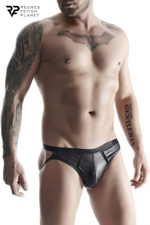 Jock strap noir wetlook · Regnes
