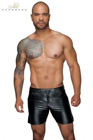 Short casual wetlook · Noir Handmade