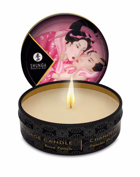 Mini bougie de massage Aphrodisia Rose · Shunga · vue 2