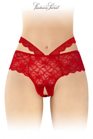Culotte ouverte rouge Marie · Fashion Secret