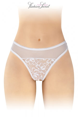 Tanga blanc ouvert Ava · Fashion Secret