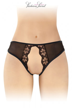 Culotte noire ouverte Ambre · Fashion Secret