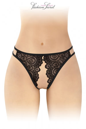 Culotte noire ouverte Annette · Fashion Secret