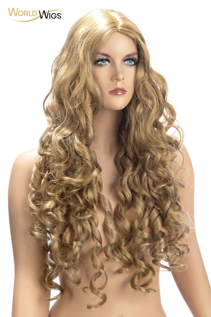 Perruque longue blonde ondulée Angèle World Wigs