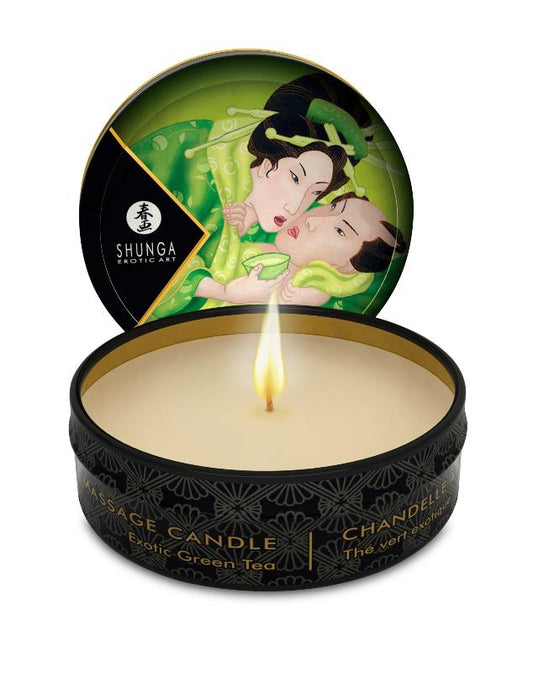 Mini bougie de massage Zenitude Thé vert exotique · Shunga · vue 2