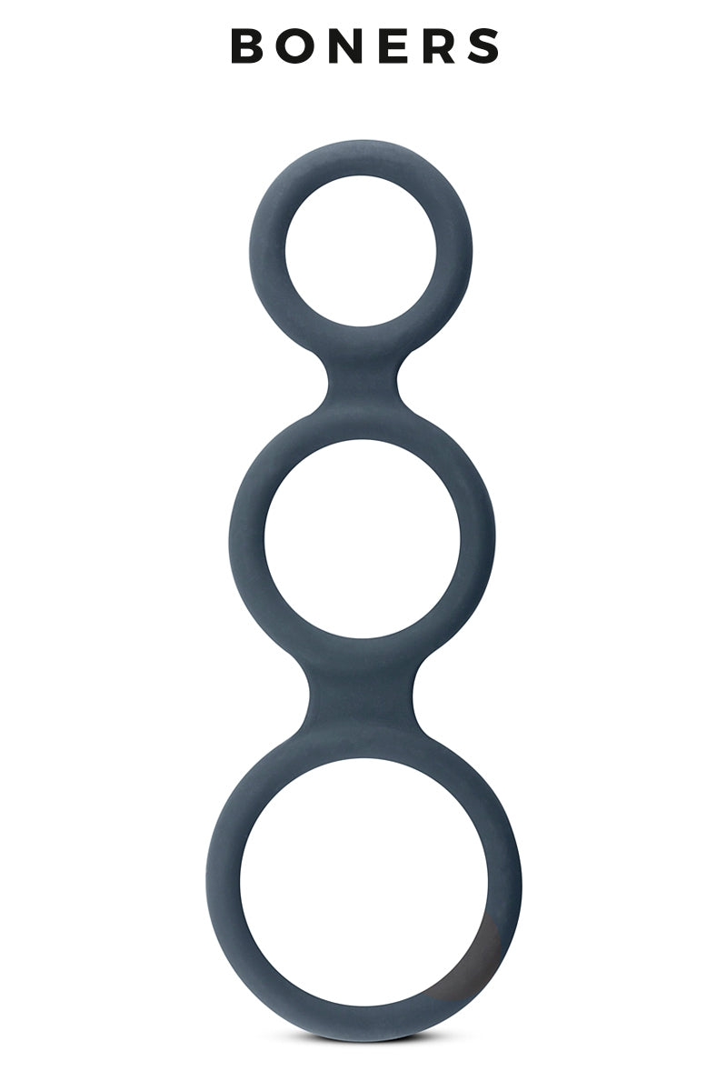Triple cockring en silicone Triple Ring Boners