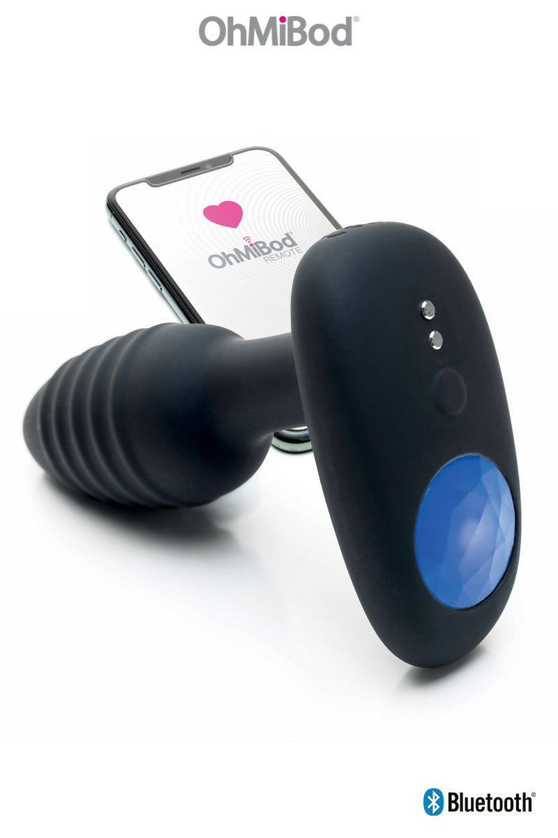Plug anal vibrant connecté lumineux Lumen Kiiroo
