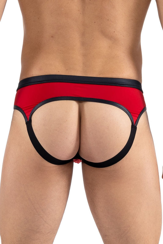 Jock sport ceinture noire Air Shot rouge Look Me