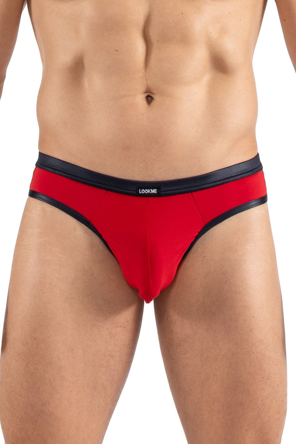Jock sport ceinture noire Air Shot rouge Look Me