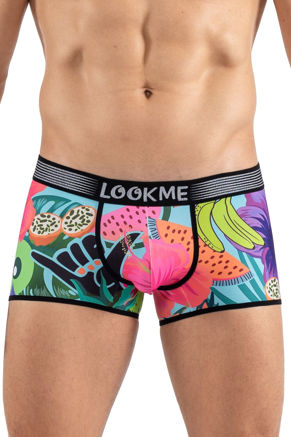 Boxer imprimé fruits et fleurs exotiques Sweetie Look Me