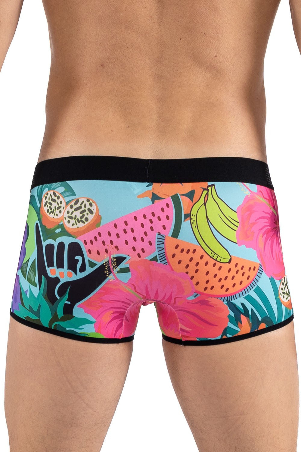 Boxer imprimé fruits et fleurs exotiques Sweetie Look Me