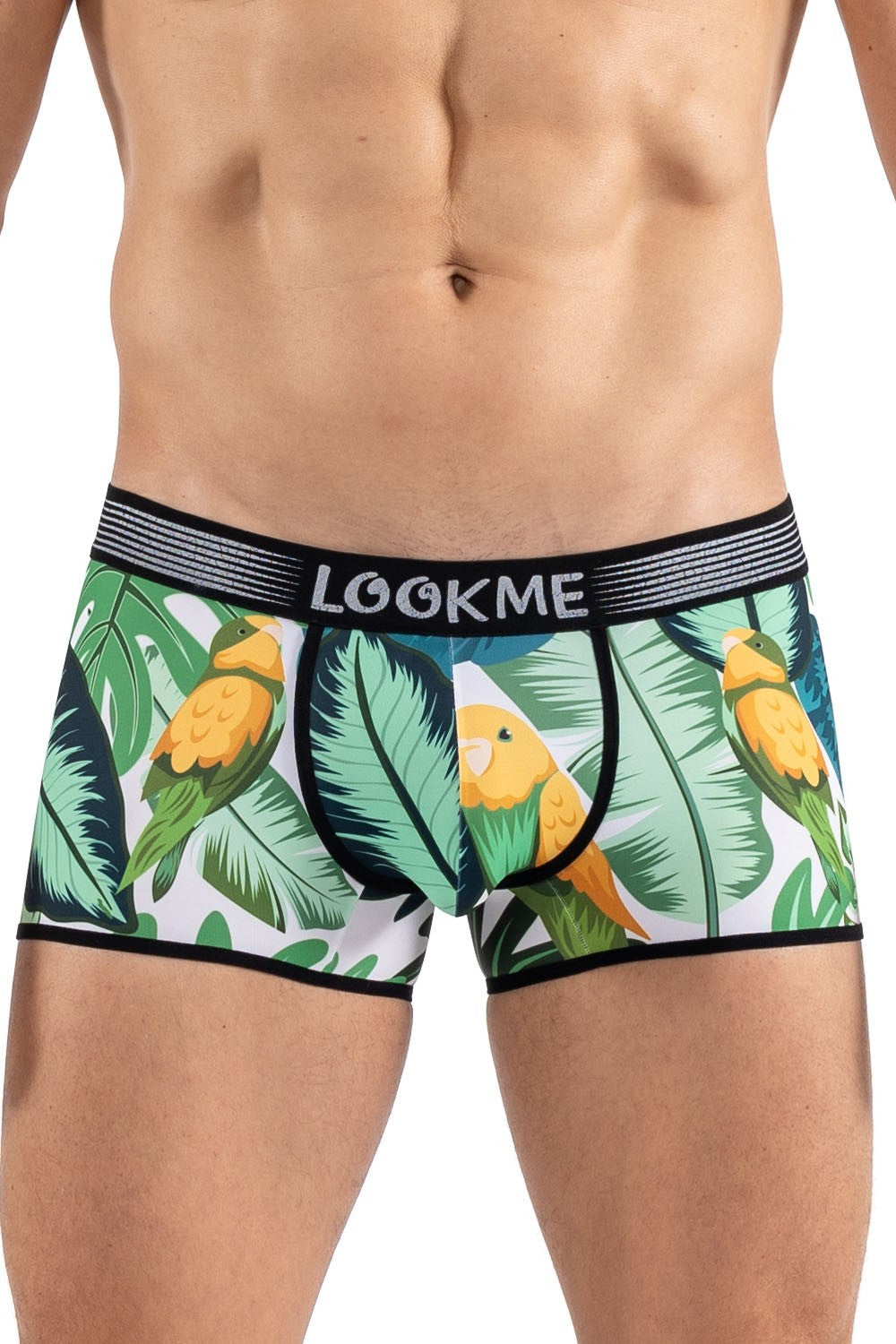Boxer imprimé exotique oiseau chanteur Bird Singer Look Me