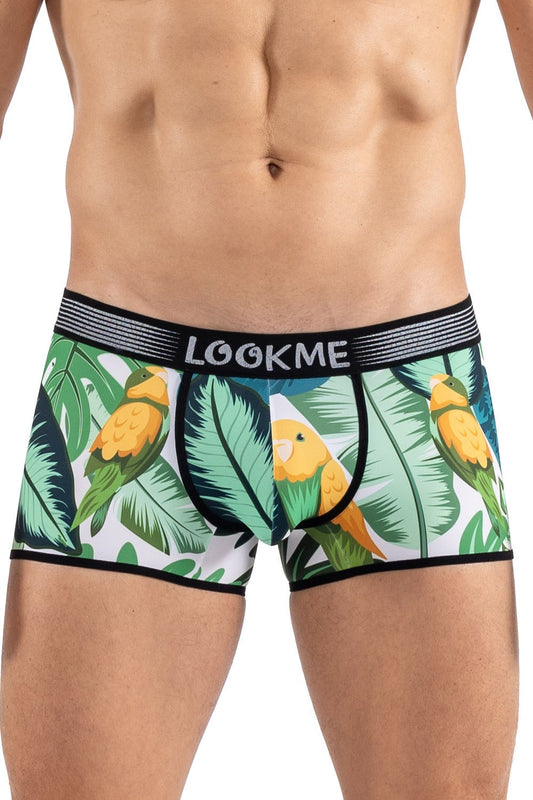 Boxer imprimé exotique oiseau chanteur Bird Singer Look Me