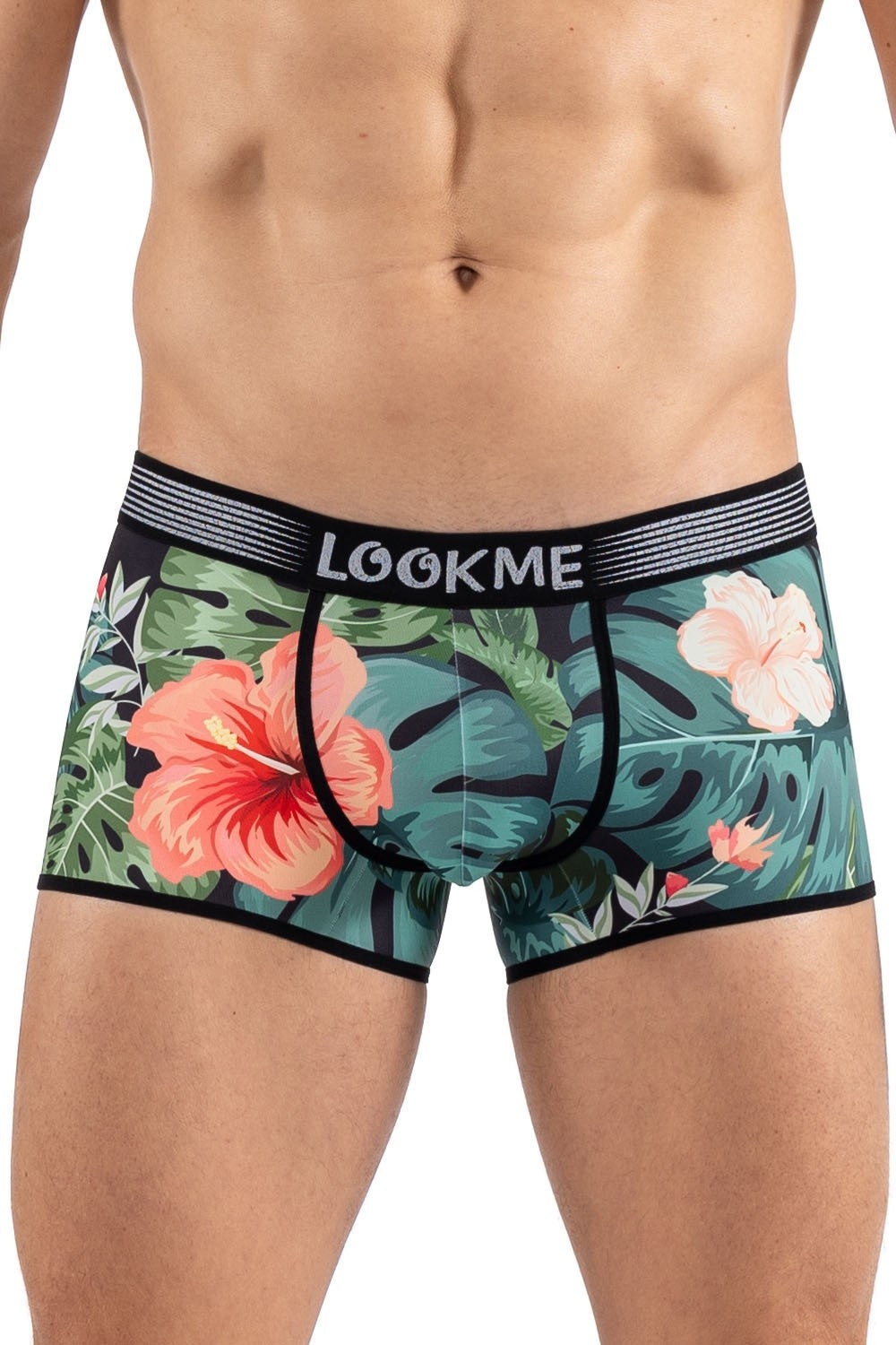 Boxer homme imprimé jungle ceinture large Arom Look Me