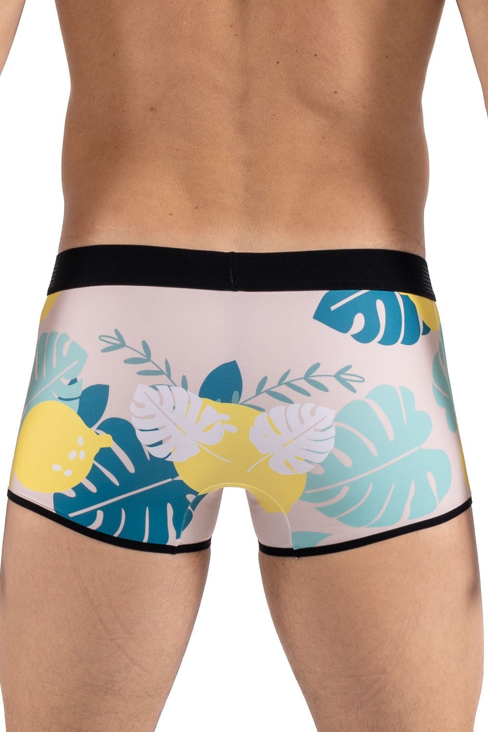 Boxer imprimé citron sur fond pastel Lemon Look Me