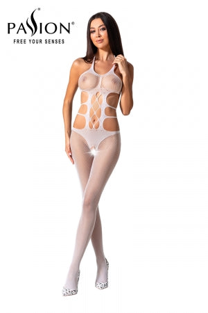 Combinaison résille Blanc · Passion bodystockings