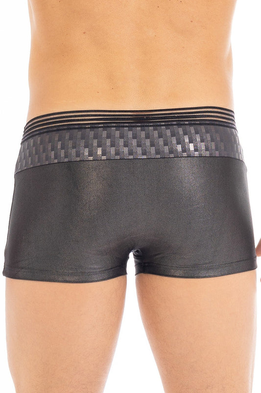 Boxer brillant ceinture en résille Bright argenté Look Me