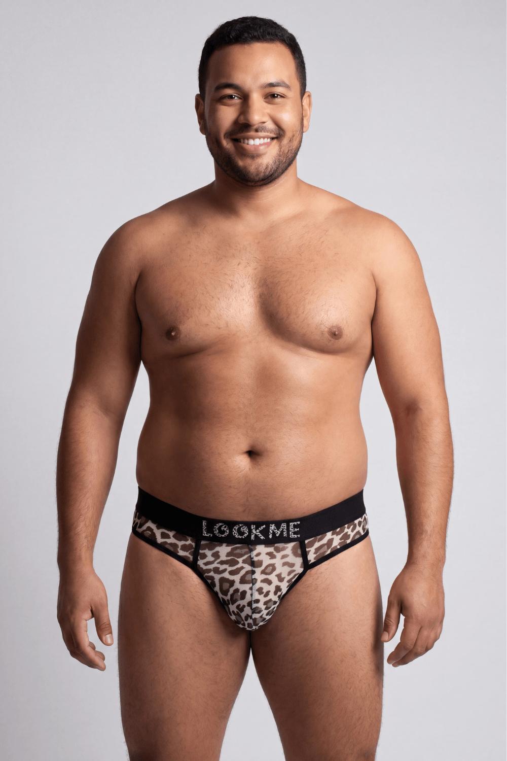 String en résille imprimé léopard gris · Look Me · vue 5