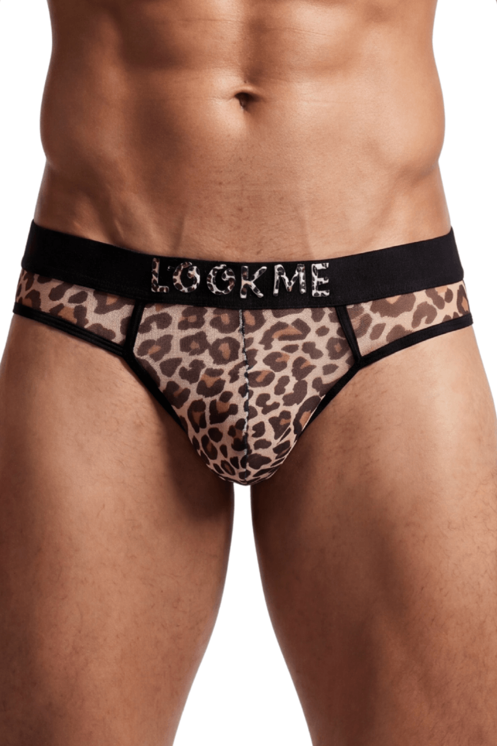 String en résille imprimé léopard · Look Me