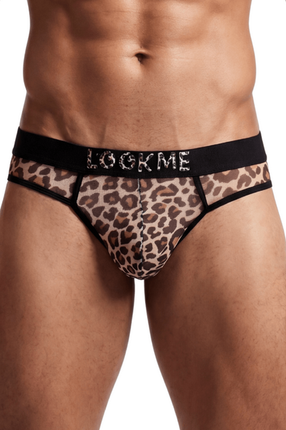 String en résille imprimé léopard · Look Me