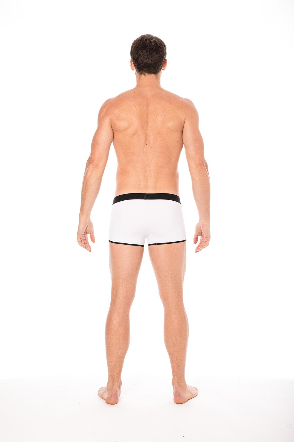Mini pants échancré zippé Urban blanc Look Me