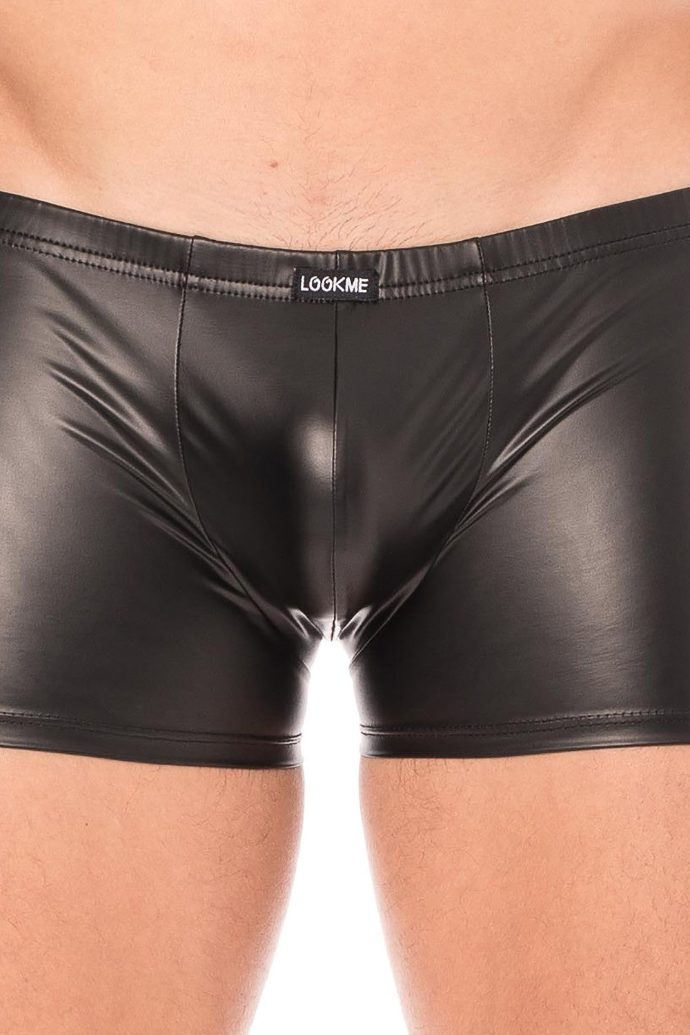 Boxer en simili cuir noir Fantasy Look Me