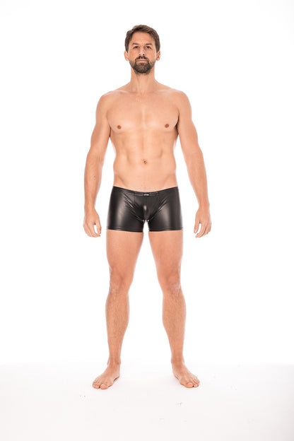 Boxer en simili cuir noir Fantasy Look Me