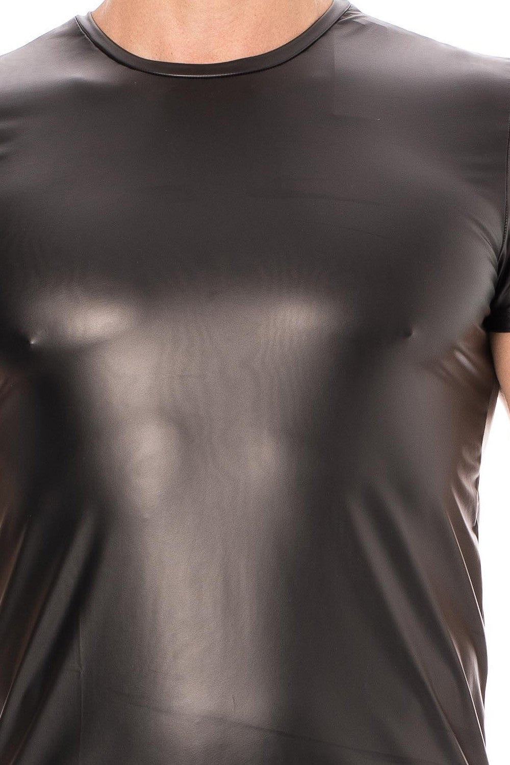 T-shirt homme simili cuir souple Fantasy 2 noir Look Me