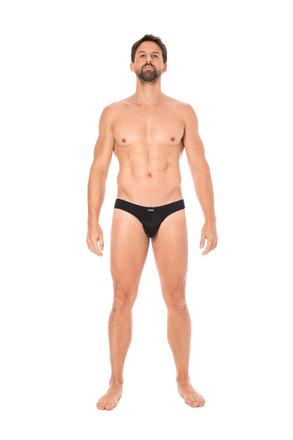 Slip noir rayé opaque et transparent · Look Me · vue 5