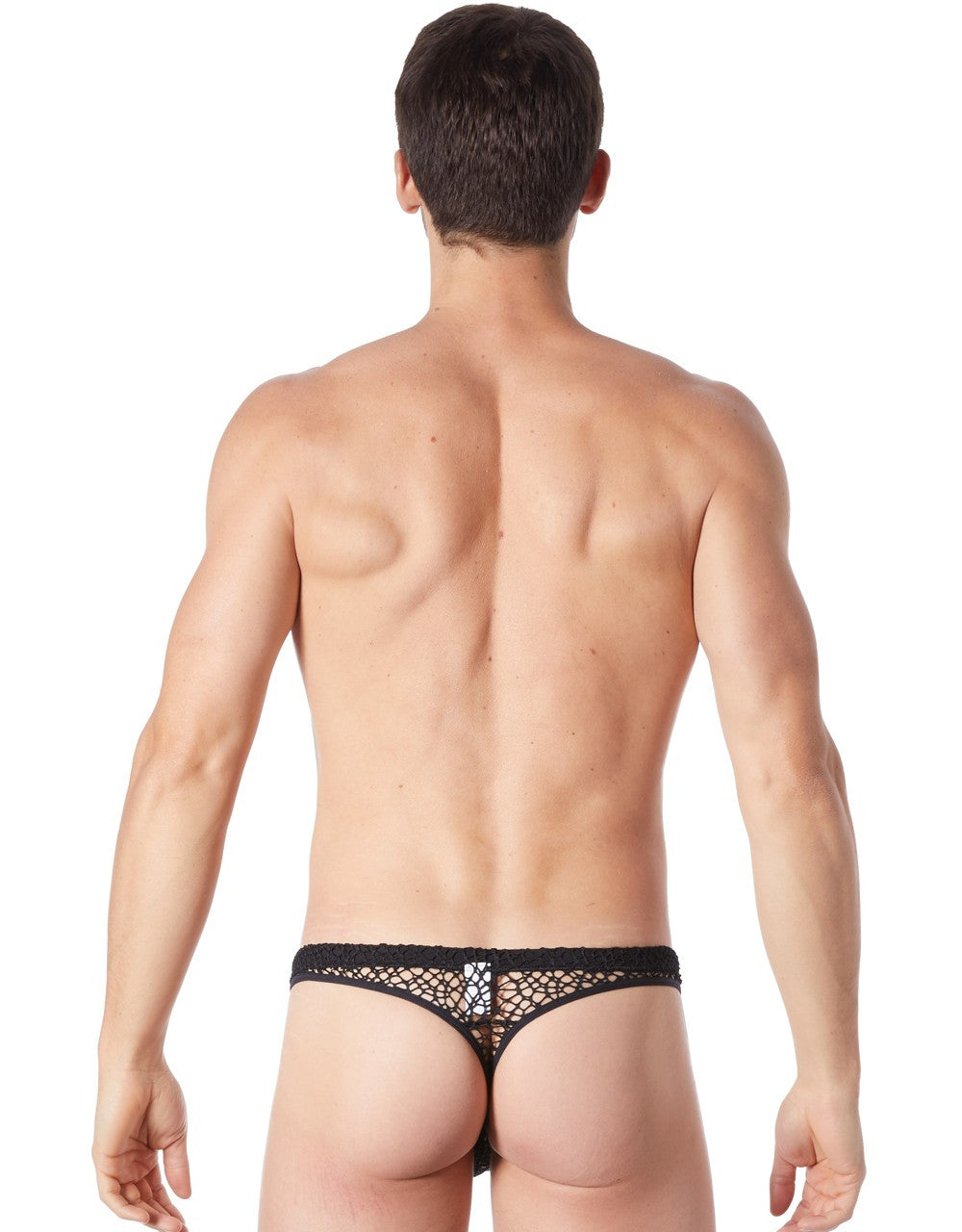 String noir sexy filet irrégulier fétichiste · Look Me · vue 5