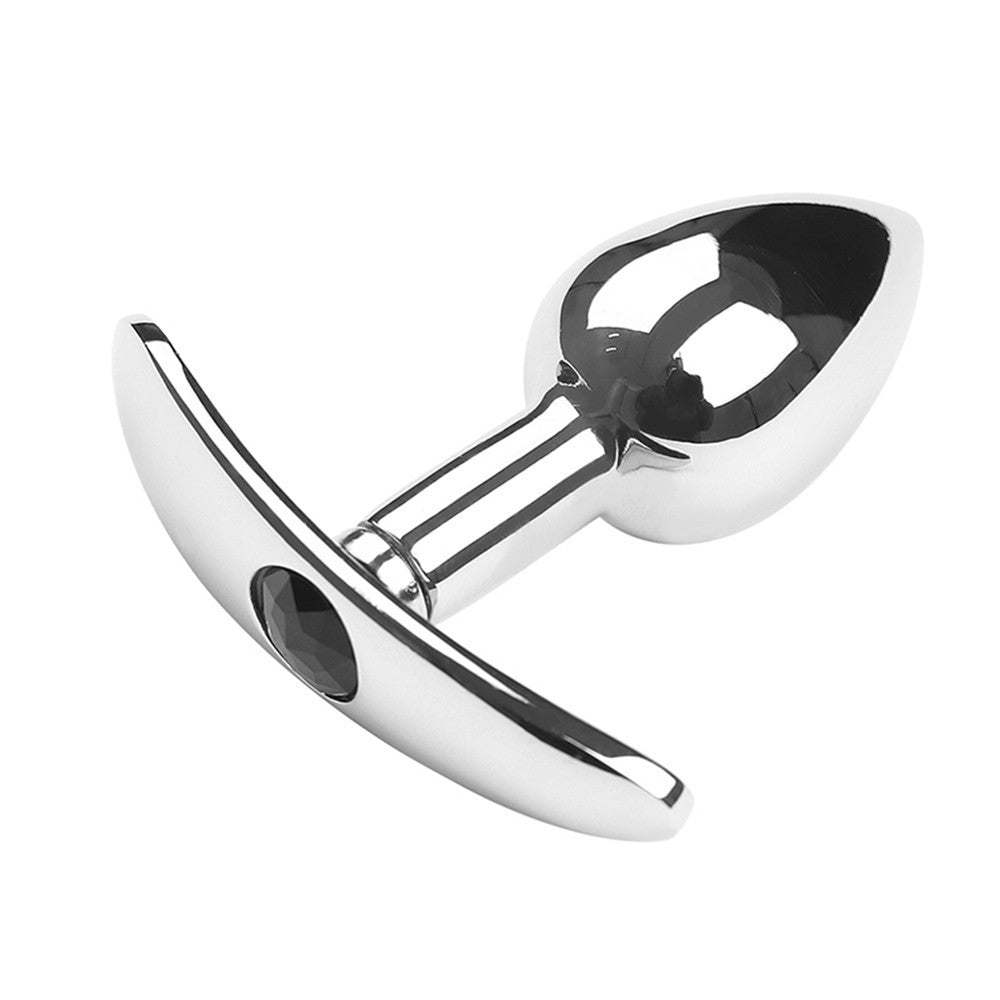 Plug interchangeable aluminium avec queue noire souple · Dreamy Fetish · vue 3