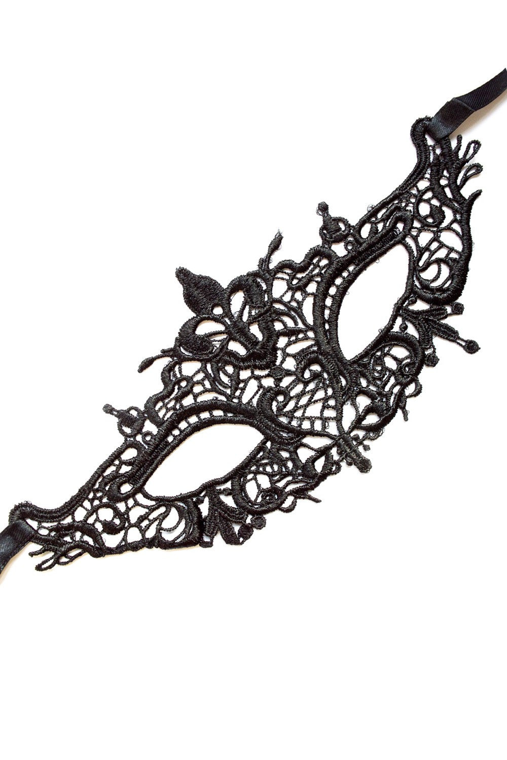 Loup de soirée brodé noir à nouer Dreamy Fetish
