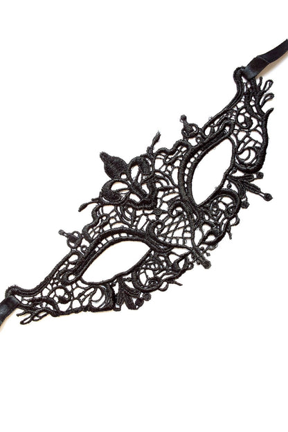 Loup de soirée brodé noir à nouer Dreamy Fetish