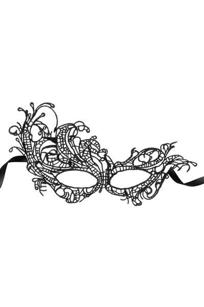 Masque de soirée en broderie souple noir Dreamy Fetish