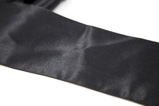 Bandeau satiné noir pour les yeux et les liens Dreamy Fetish