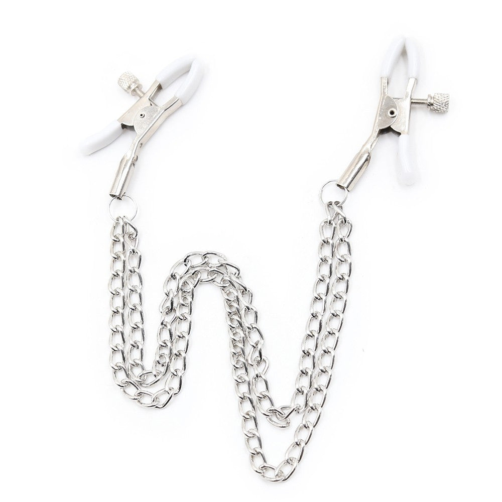 Pinces à seins réglables avec double chainettes · Dreamy Fetish · vue 4