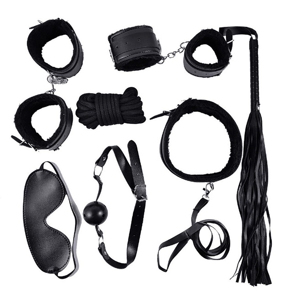 Ensemble Bondage noir 10 pièces · Dreamy Fetish