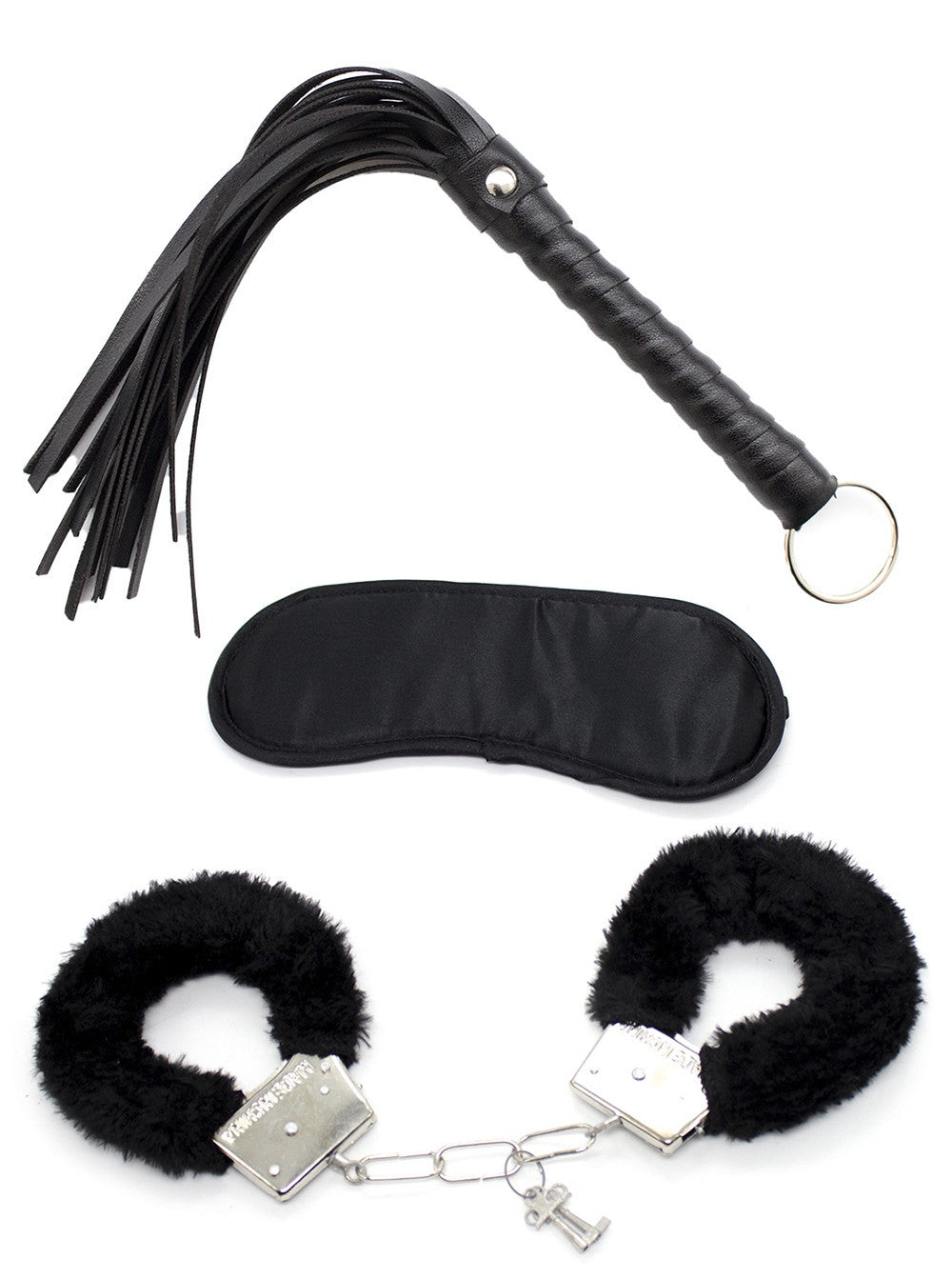 Kit de soumission 3 pièces simili cuir et fourrure Dreamy Fetish