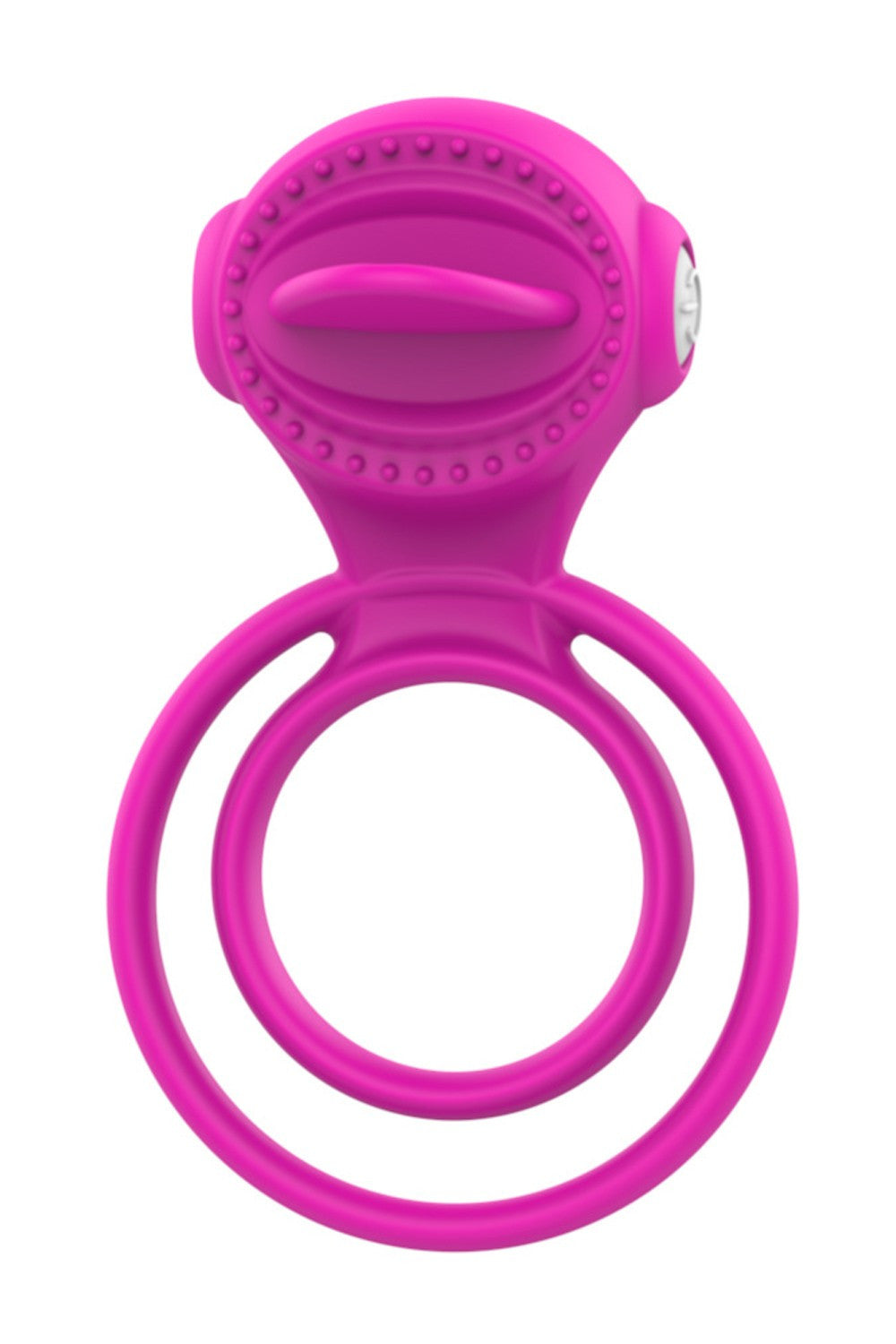 Anneau vibrant 1 seul mode de vibration très extensible rose dosette de lubrifiant · Pocket Pleasure · vue 4