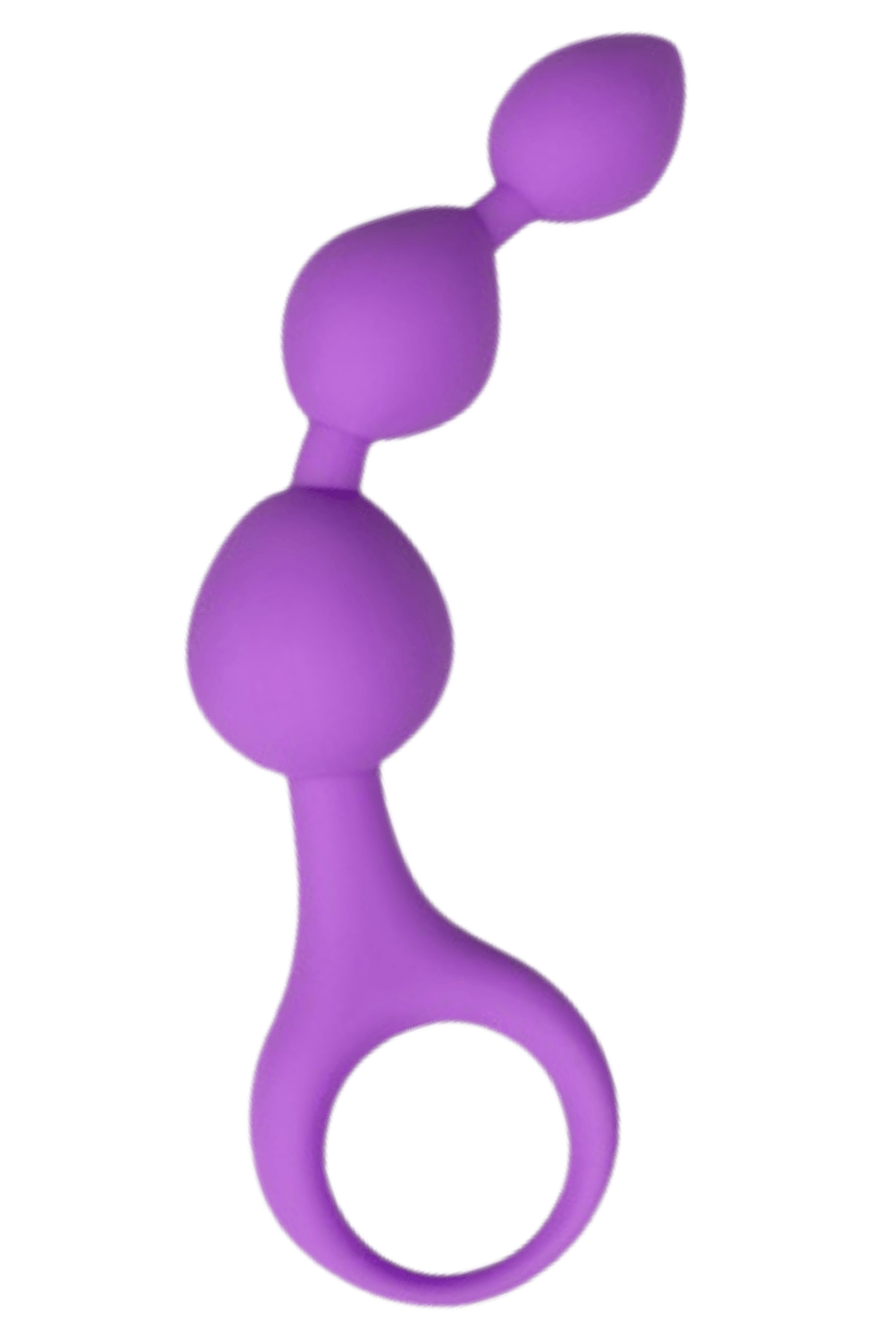 Chapelet anal 3 boules violet silicone 15 cm dosette lubrifiant · Pocket Pleasure