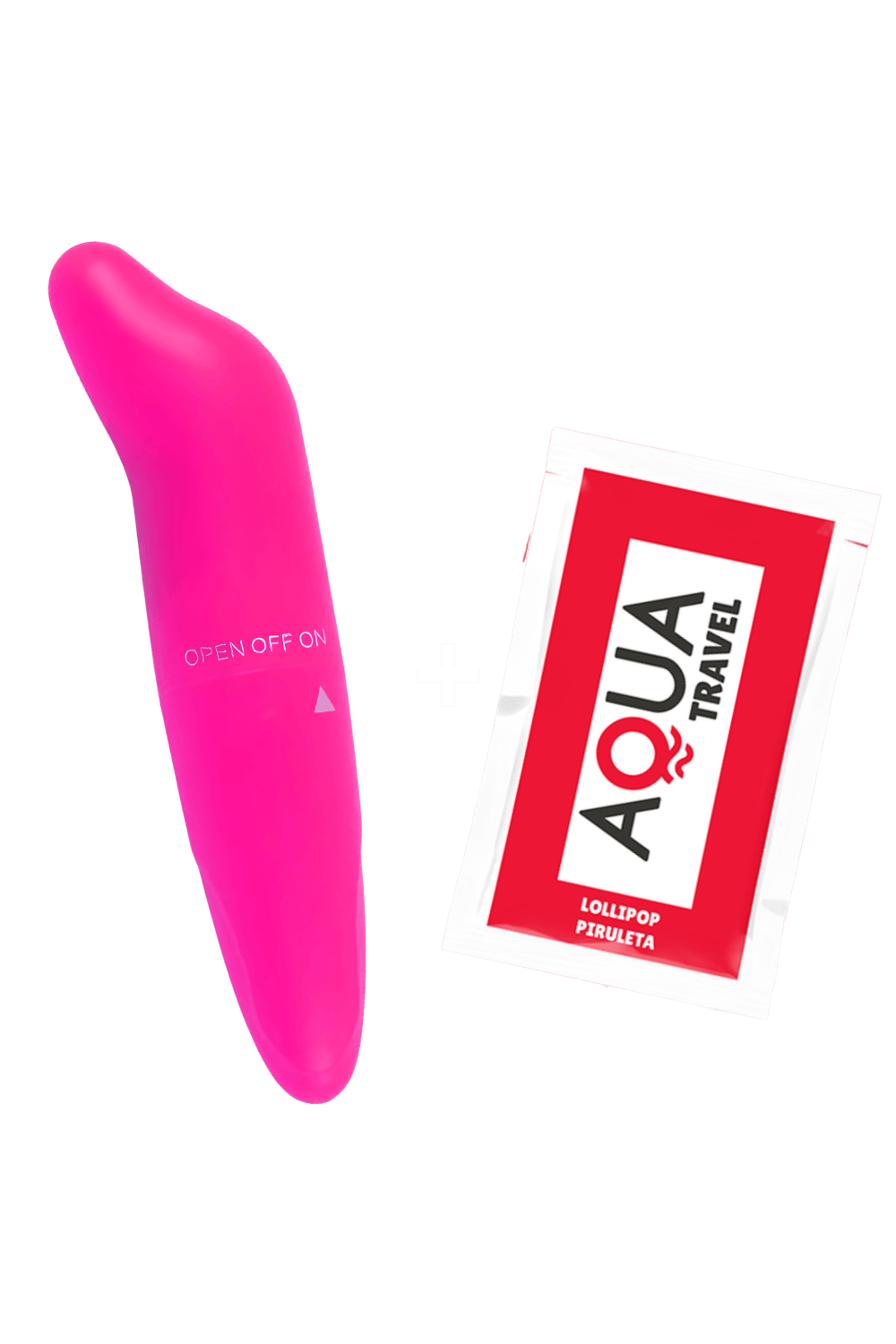 Vibromasseur Tête Incurvée Rose 1 dosette de lubrifiant · Pocket Pleasure · vue 3