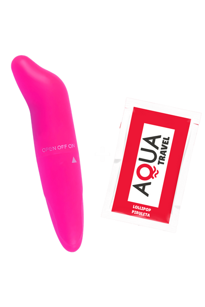 Vibromasseur Tête Incurvée Rose 1 dosette de lubrifiant · Pocket Pleasure · vue 3