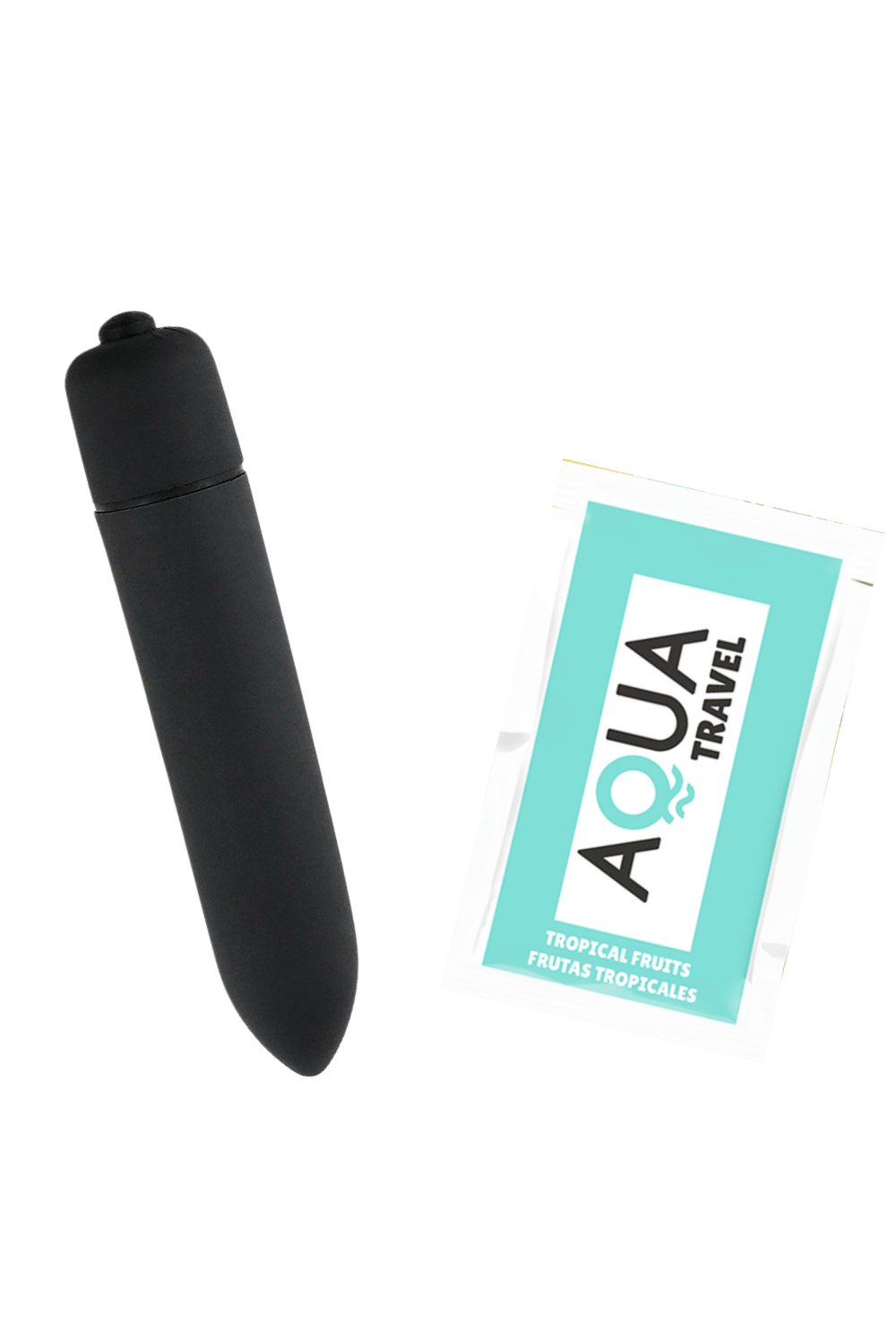 Mini Vibromasseur Bullet Noir 10 Vitesses 1 dosette de lubrifiant · Pocket Pleasure · vue 3