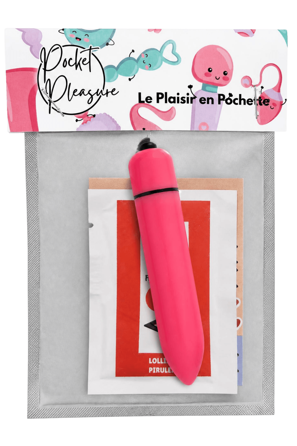 Mini Vibromasseur Bullet Rose 10 Vitesses 1 dosette de lubrifiant · Pocket Pleasure · vue 2