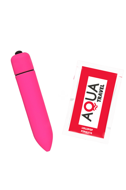 Mini Vibromasseur Bullet Rose 10 Vitesses 1 dosette de lubrifiant · Pocket Pleasure · vue 3